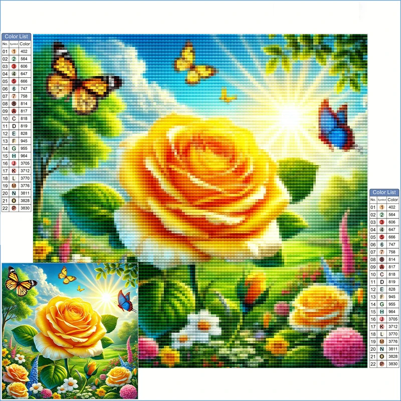 Diy Diamond Painting Kits Large Full Diamond Embroidery Yellow Rose In Spring Flower Field Diamond Pictures Arts And Crafts
Diy Diamond Painting Kits Large Full Diamond Embroidery Yellow Rose In Spring Flower Field Diamond Pictures Arts And Crafts