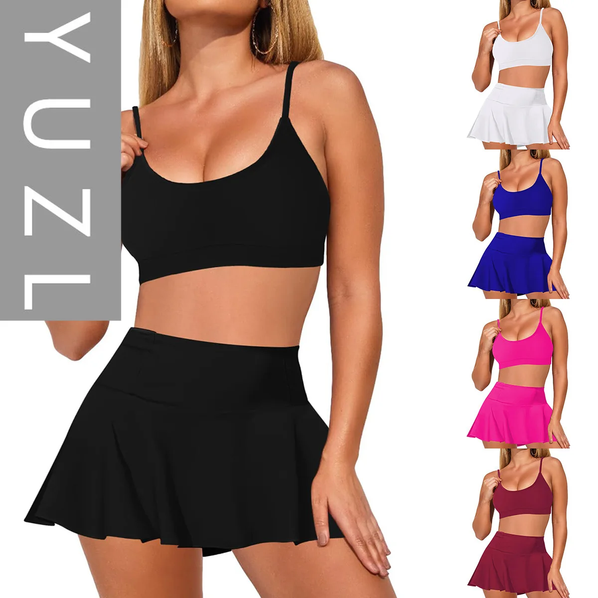 YUZL женская низкая круглая шея, тонкий плечевой ремень, высокая талия, разделенная юбка для плавания, купальник, комплект из двух предметов, новинка 2023 года
YUZL женская низкая круглая шея, тонкий плечевой ремень, высокая талия, разделенная юбка для плавания, купальник, комплект из двух предметов, новинка 2023 года