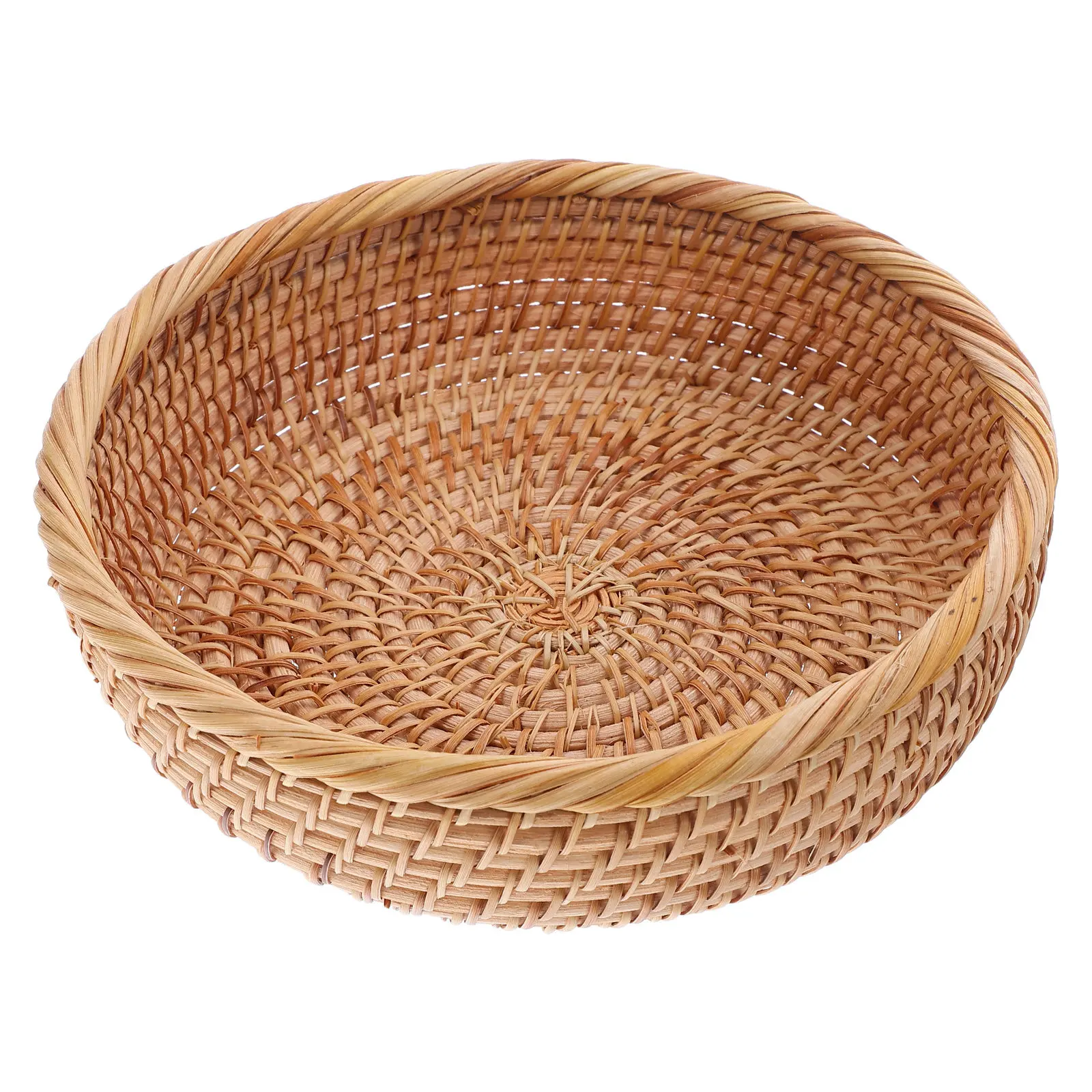 Rattan Fruit Basket Round Handwoven Wicker Tray Natural Material for Kitchen Dining Table Fruit Display Snack Bread Storage
Rattan Fruit Basket Round Handwoven Wicker Tray Natural Material for Kitchen Dining Table Fruit Display Snack Bread Storage