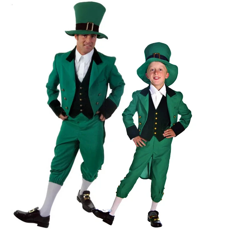 Carnival Halloween Parent-Child St Patrick Day Costume Irish Leprechaun Roleplay Cosplay Fancy Party Dress
Carnival Halloween Parent-Child St Patrick Day Costume Irish Leprechaun Roleplay Cosplay Fancy Party Dress