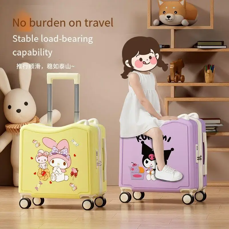 Sanrio Child Suitcase My Melody Kuromi 18-Inch 20-Inch Cartoon Riding Password Box Trolley Case Boarding Suitcase Suitcase
Sanrio Child Suitcase My Melody Kuromi 18-Inch 20-Inch Cartoon Riding Password Box Trolley Case Boarding Suitcase Suitcase