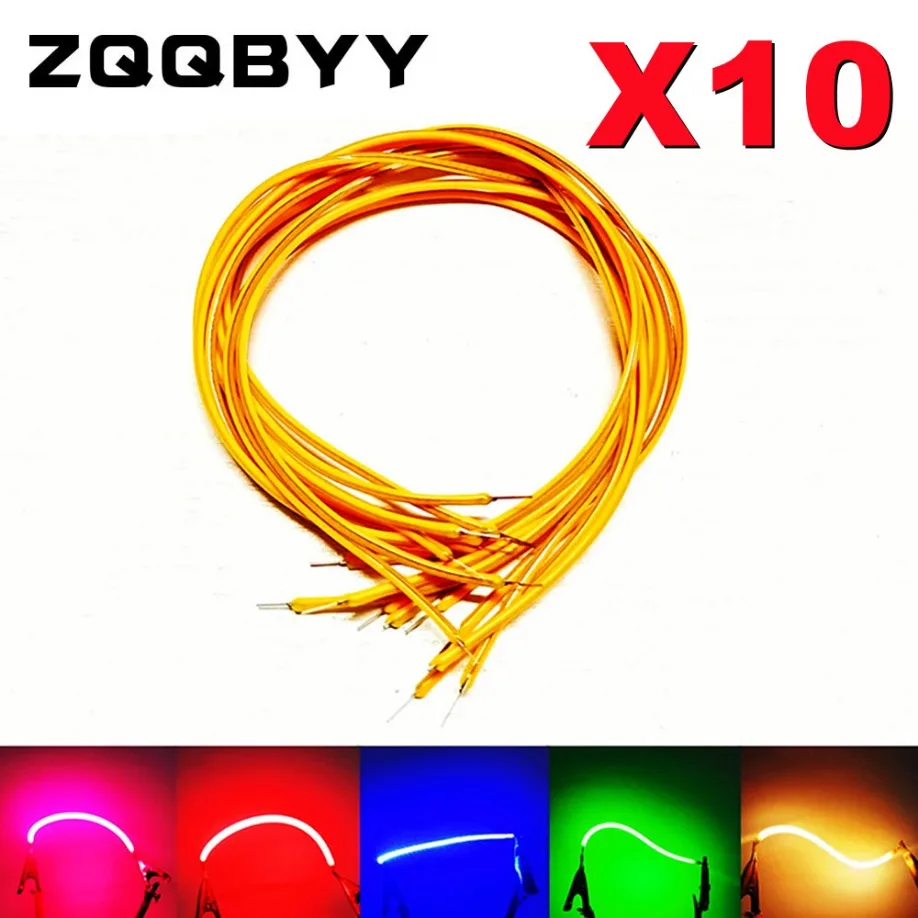 10Pcs DC 3V COB LED Flexible Filament 38mm 60mm 95mm 80mm 130mm Retro Edison Bulb Lamp Parts LED Diode Lighting Strip Decoration
10Pcs DC 3V COB LED Flexible Filament 38mm 60mm 95mm 80mm 130mm Retro Edison Bulb Lamp Parts LED Diode Lighting Strip Decoration