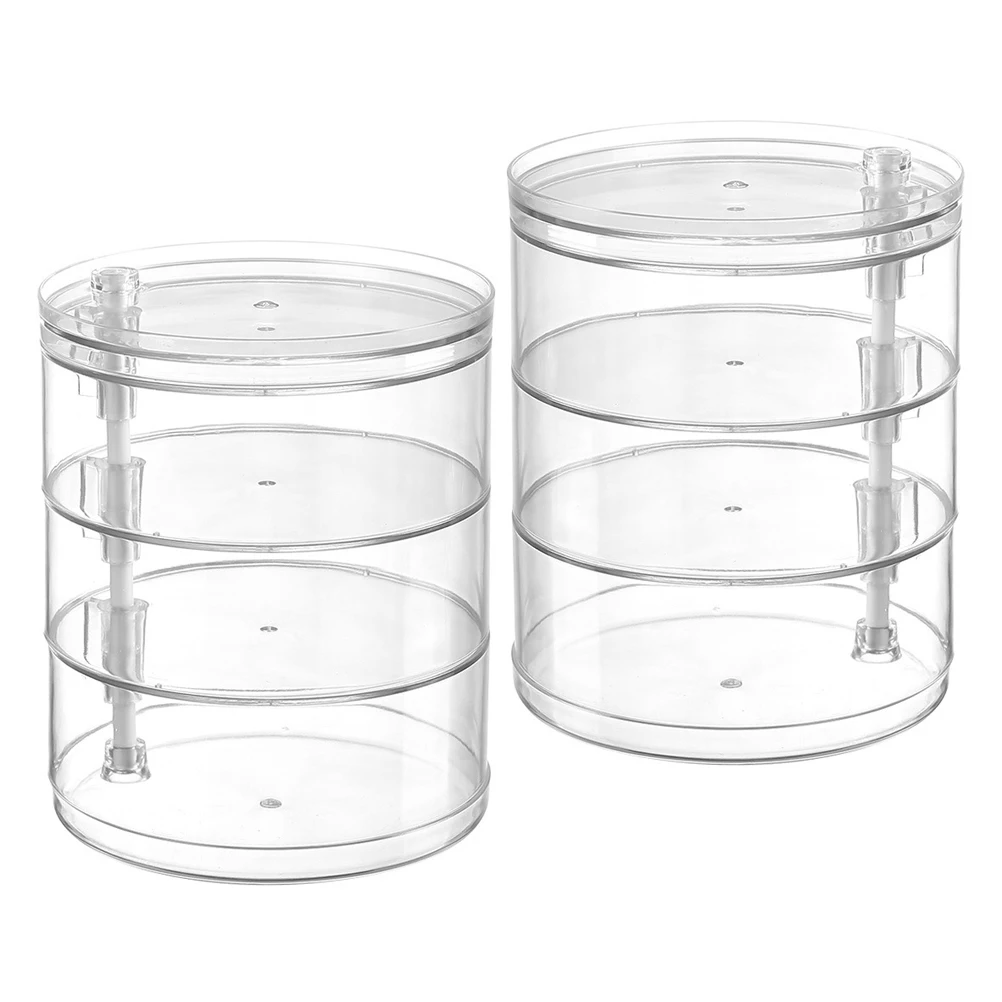 2 pcs 3-Layer Box Clear Rotatable Jewelry Storage Box Rotatable Organizer Necklace Holder Storage Display Case Dust-proof
2 pcs 3-Layer Box Clear Rotatable Jewelry Storage Box Rotatable Organizer Necklace Holder Storage Display Case Dust-proof