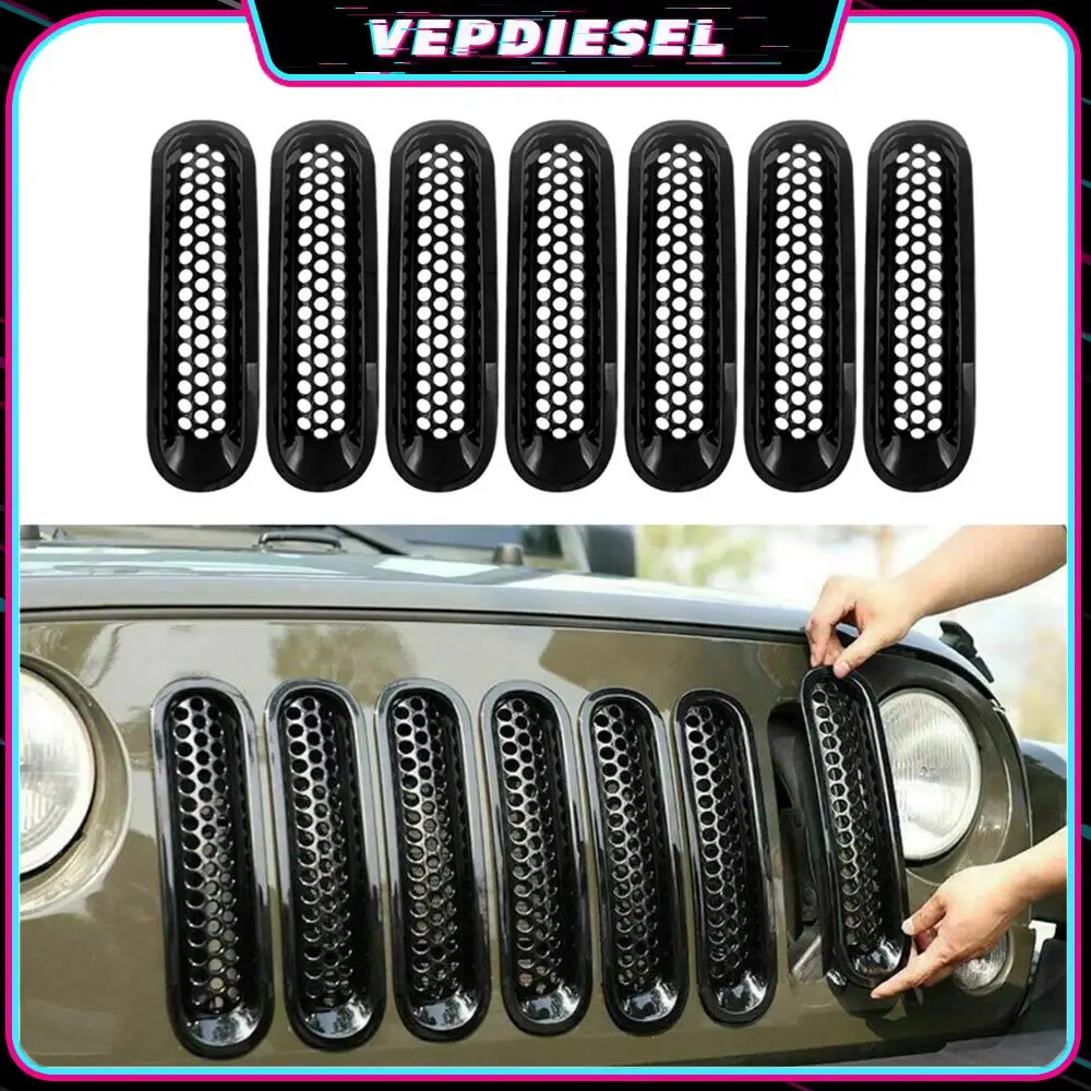 7pcs Front Grille Mesh Inserts Trim Car Clip-in Grille Cover Guard For Jeep Wrangler JK 2007-2017 Centre Grille Trim Ring
7pcs Front Grille Mesh Inserts Trim Car Clip-in Grille Cover Guard For Jeep Wrangler JK 2007-2017 Centre Grille Trim Ring