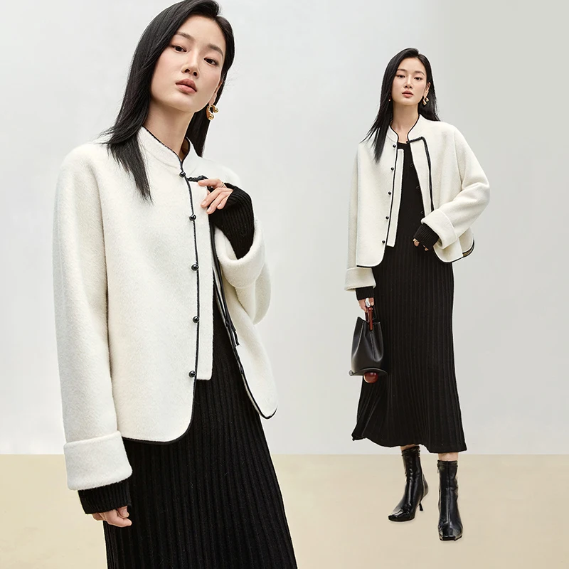 SENTUBILA Winter 100% Woolen Coat 2024 Women Spliced Stand Neck Single Breasted Outerwears New in Coats & Jackets W44O56098
SENTUBILA Winter 100% Woolen Coat 2024 Women Spliced Stand Neck Single Breasted Outerwears New in Coats & Jackets W44O56098