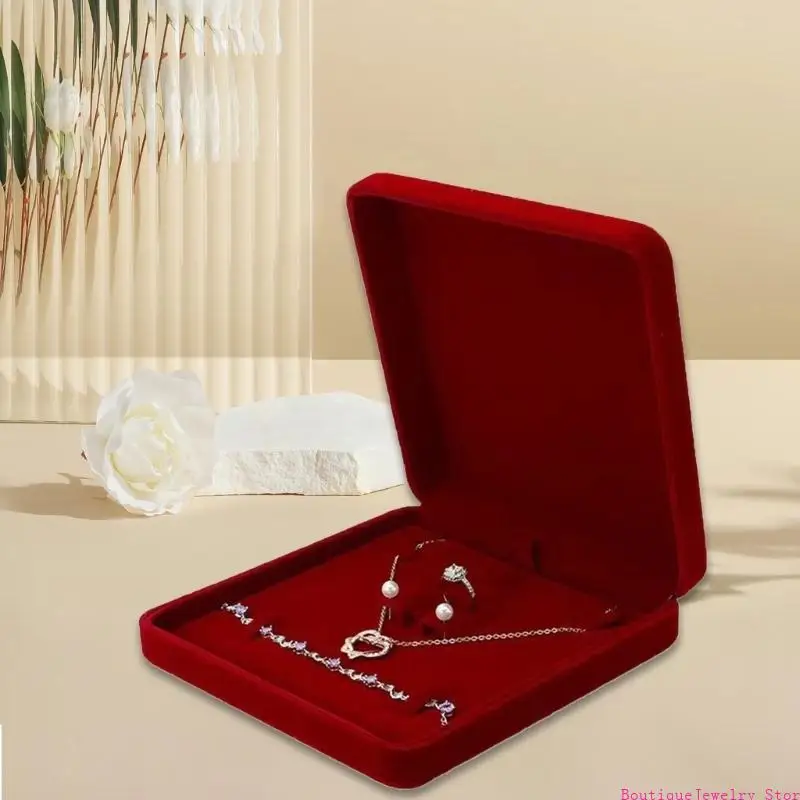 E1PE Luxurious Velvets Jewelry Holder Storage Case for Rings Necklaces and Earrings
E1PE Luxurious Velvets Jewelry Holder Storage Case for Rings Necklaces and Earrings