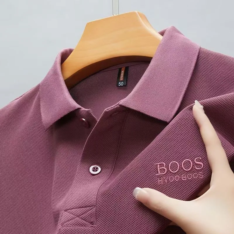 New men's high-quality short sleeved polo shirt, summer fashion, business casual, comfortable and breathable top
New men's high-quality short sleeved polo shirt, summer fashion, business casual, comfortable and breathable top