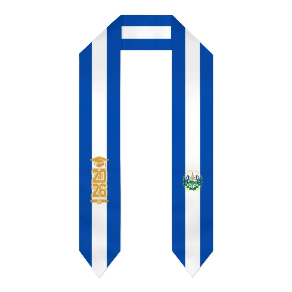 Class of 2026 El Salvador Flag Scarf Graduation Sash Stole International Study Abroad Adult Unisex Party Accessory Top Print
Class of 2026 El Salvador Flag Scarf Graduation Sash Stole International Study Abroad Adult Unisex Party Accessory Top Print