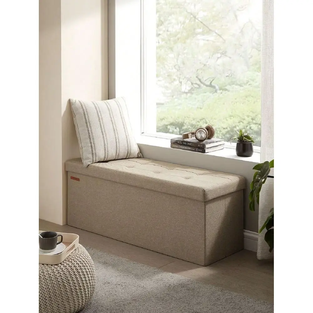 43 Inches Folding Storage Ottoman Bench Ottoman With Storage FootStool For Bedroom Living Room Holds Up To 660 Lb
43 Inches Folding Storage Ottoman Bench Ottoman With Storage FootStool For Bedroom Living Room Holds Up To 660 Lb