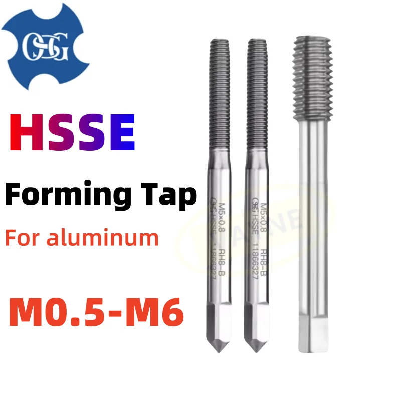 OSG HSSE Forming Roll Tap M0.5 0.6M0.7M0.8M0.9M1M1.2M1.4M1.6M1.7M1.8M2M2.2M2.5M2.6M3M4M5M5.5M6 Screw Thread Taps For aluminum
OSG HSSE Forming Roll Tap M0.5 0.6M0.7M0.8M0.9M1M1.2M1.4M1.6M1.7M1.8M2M2.2M2.5M2.6M3M4M5M5.5M6 Screw Thread Taps For aluminum