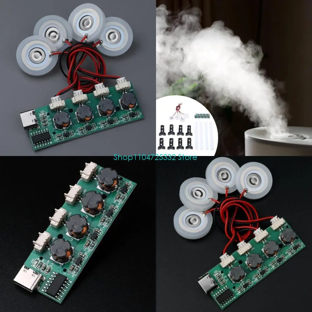 P5EA 4 Sprays Humidifier Module DIY Humidifier Control Panel Atomizer Drive Board