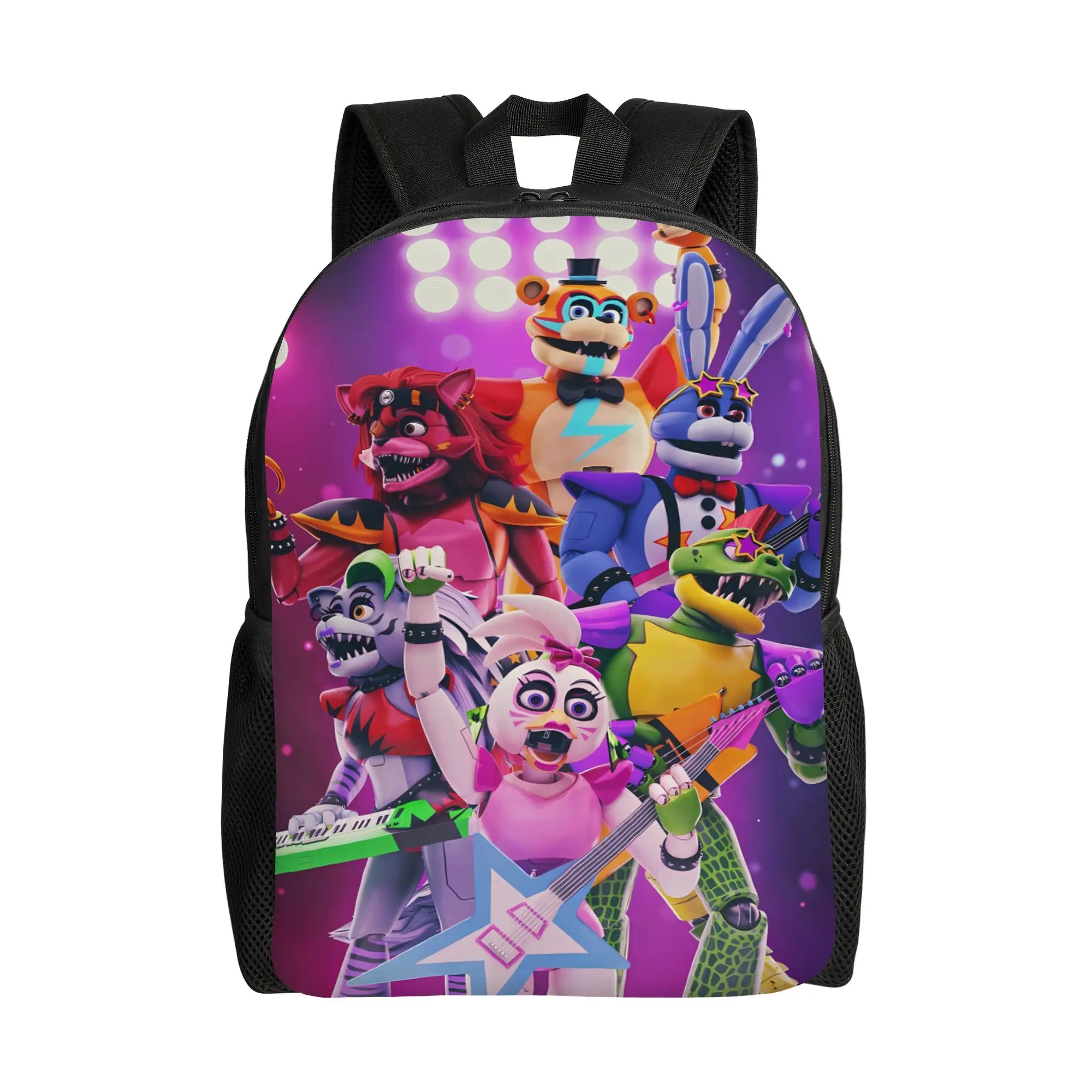 FNAF At Freddys Backpack Men Polyester Camping Backpacks Pattern Streetwear High School Bags Rucksack
FNAF At Freddys Backpack Men Polyester Camping Backpacks Pattern Streetwear High School Bags Rucksack