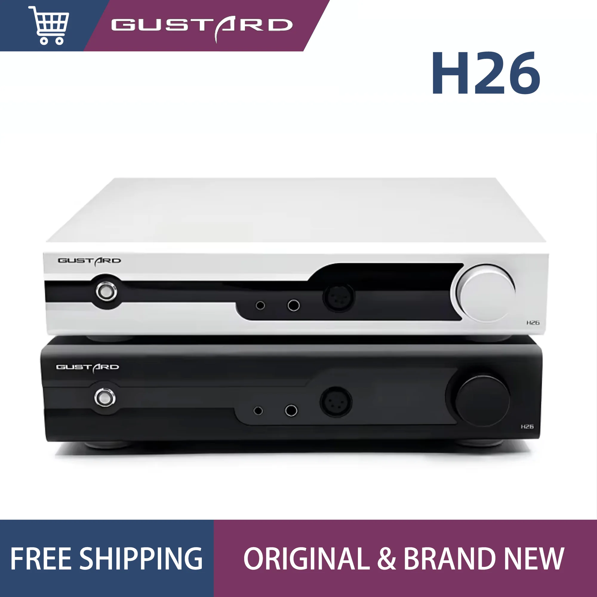 Gustard H26 Fully Balanced Discrete Class A Amplifier Two Gains Headphone Amplifier with Remote Control
Gustard H26 Fully Balanced Discrete Class A Amplifier Two Gains Headphone Amplifier with Remote Control