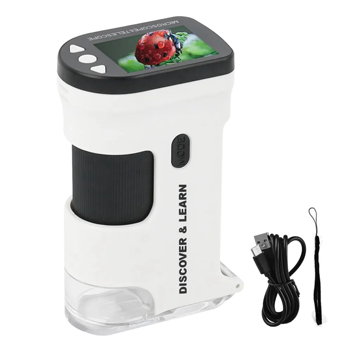 Handheld Digital Microscope 12M Resolution 1080P FHD Support 64GB TF Card(Not Include) with 2.0-Inch LCD Screen
Handheld Digital Microscope 12M Resolution 1080P FHD Support 64GB TF Card(Not Include) with 2.0-Inch LCD Screen