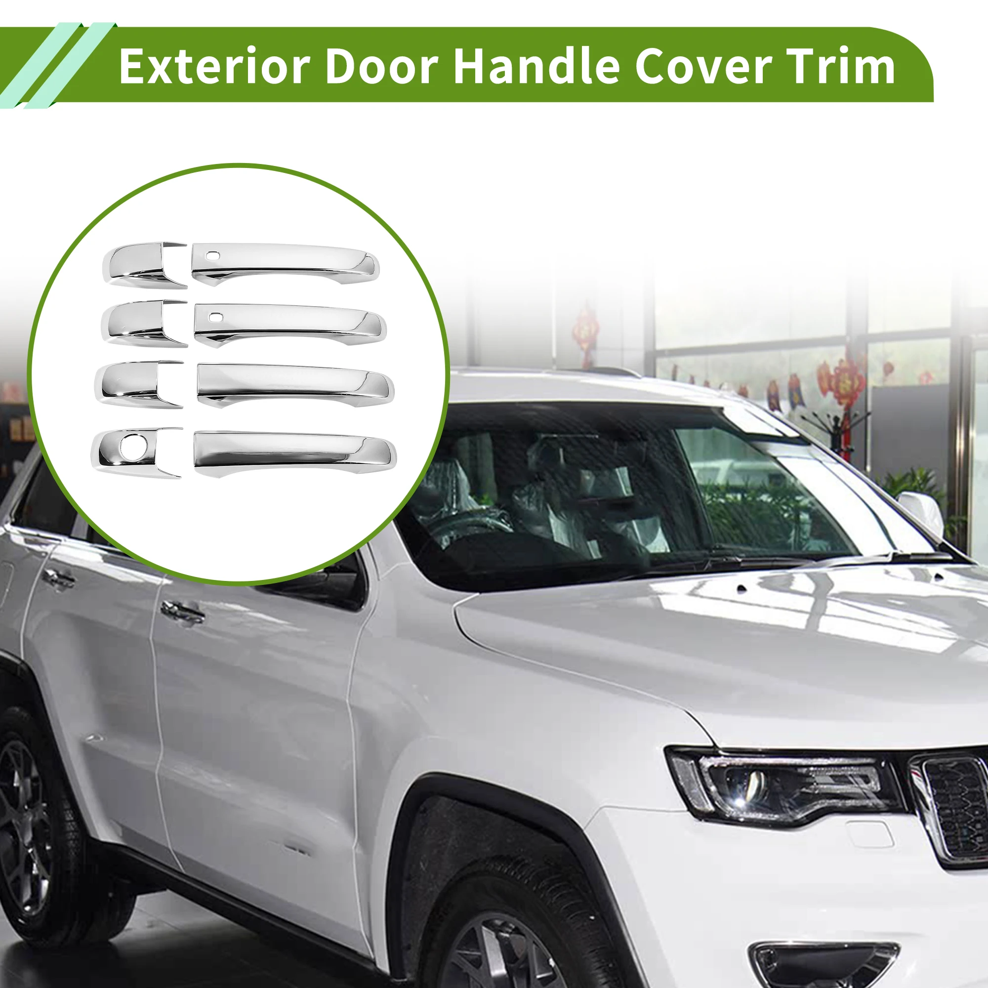 UXCELL Накладка на внешнюю дверную ручку, накладка на дверную ручку для Jeep Grand Cherokee 11-21
UXCELL Накладка на внешнюю дверную ручку, накладка на дверную ручку для Jeep Grand Cherokee 11-21