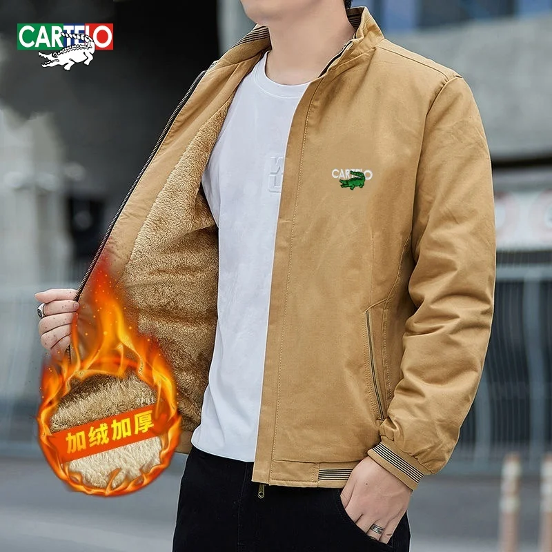 CARTELO Men's High Quality Plush Thick Warm Jacket for Autumn and Winter Fashion Leisure Sports Windproof Coat
CARTELO Men's High Quality Plush Thick Warm Jacket for Autumn and Winter Fashion Leisure Sports Windproof Coat
