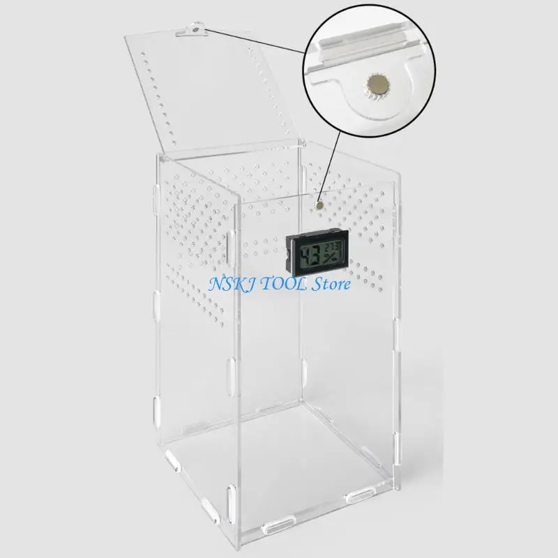 L8RC Insect Feeding Box Clear Acrylic Easy to Assemble Reptiles Carriers
L8RC Insect Feeding Box Clear Acrylic Easy to Assemble Reptiles Carriers
