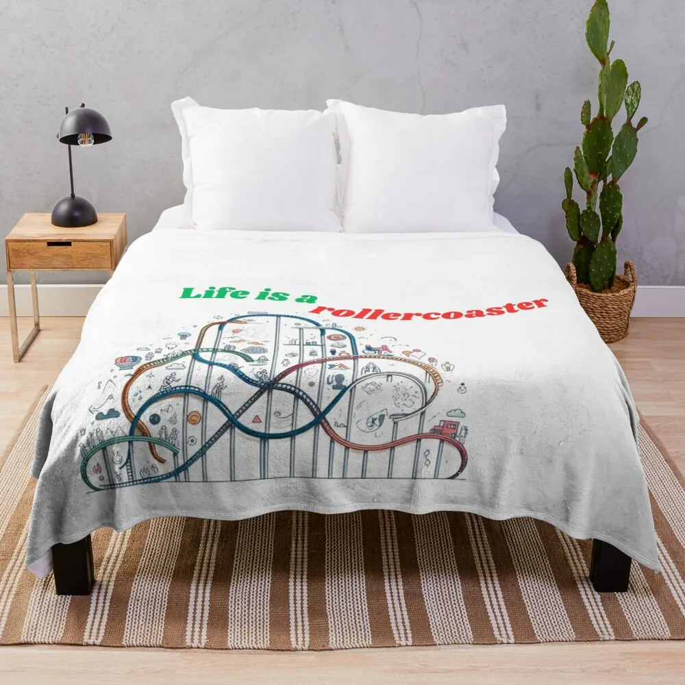 Life is a rollercoaster Throw Blanket for sofa For Sofa Thin Winter beds Luxury Blankets
Life is a rollercoaster Throw Blanket for sofa For Sofa Thin Winter beds Luxury Blankets