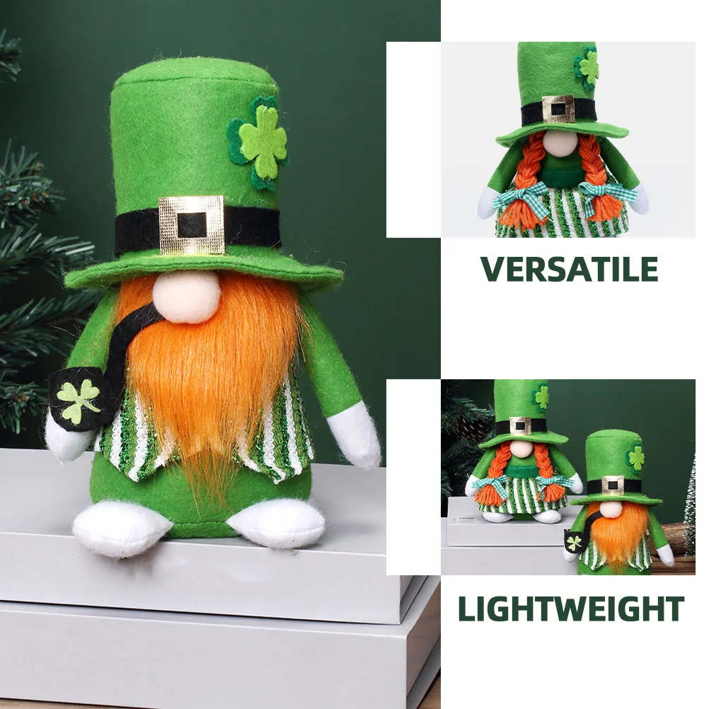 2Pcs St Patrick's Day Gnome Ornament Cute Creative Home Office Festival Party Decoration St.patrick's Day Gnome 
2Pcs St Patrick's Day Gnome Ornament Cute Creative Home Office Festival Party Decoration St.patrick's Day Gnome