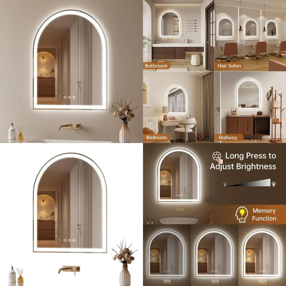 24x30 Frameless LED Lighted Mirror for Bathroom - Fogless, Dimmable, 3 Color Changing, Shatterproof, Touch Sensor
24x30 Frameless LED Lighted Mirror for Bathroom - Fogless, Dimmable, 3 Color Changing, Shatterproof, Touch Sensor