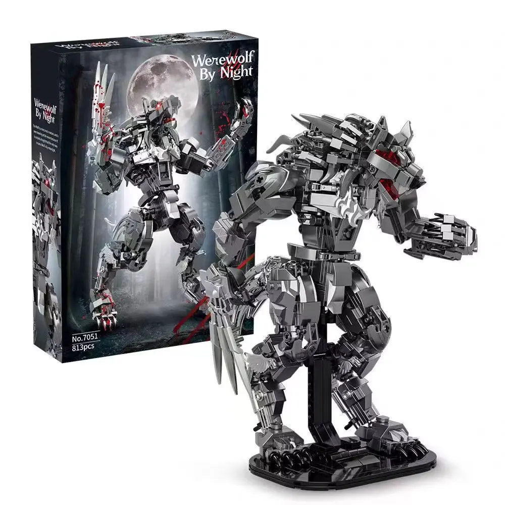 813PCS Creative Werewolf By Night Building Blocks Wolfman MOC Construction Bricks Toys Desk Figures Gift For Teens Adult
813PCS Creative Werewolf By Night Building Blocks Wolfman MOC Construction Bricks Toys Desk Figures Gift For Teens Adult