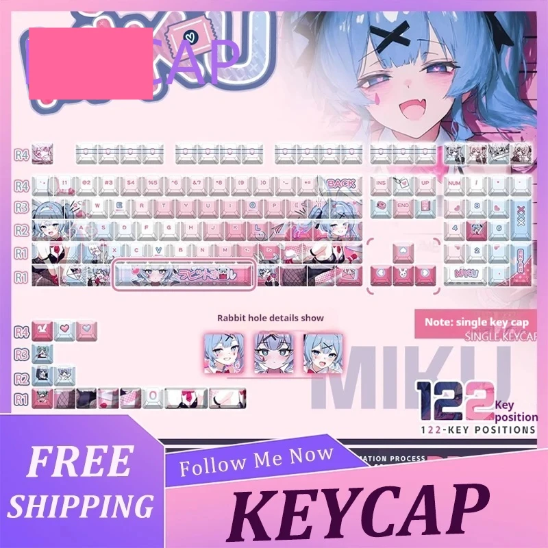 New Cartoon Kumi Keycap Rabbit Hole Animation Peripheral Anime Pbt Mechanical Keyboard Keycap Front / Side Engraved Custom Gift
New Cartoon Kumi Keycap Rabbit Hole Animation Peripheral Anime Pbt Mechanical Keyboard Keycap Front / Side Engraved Custom Gift