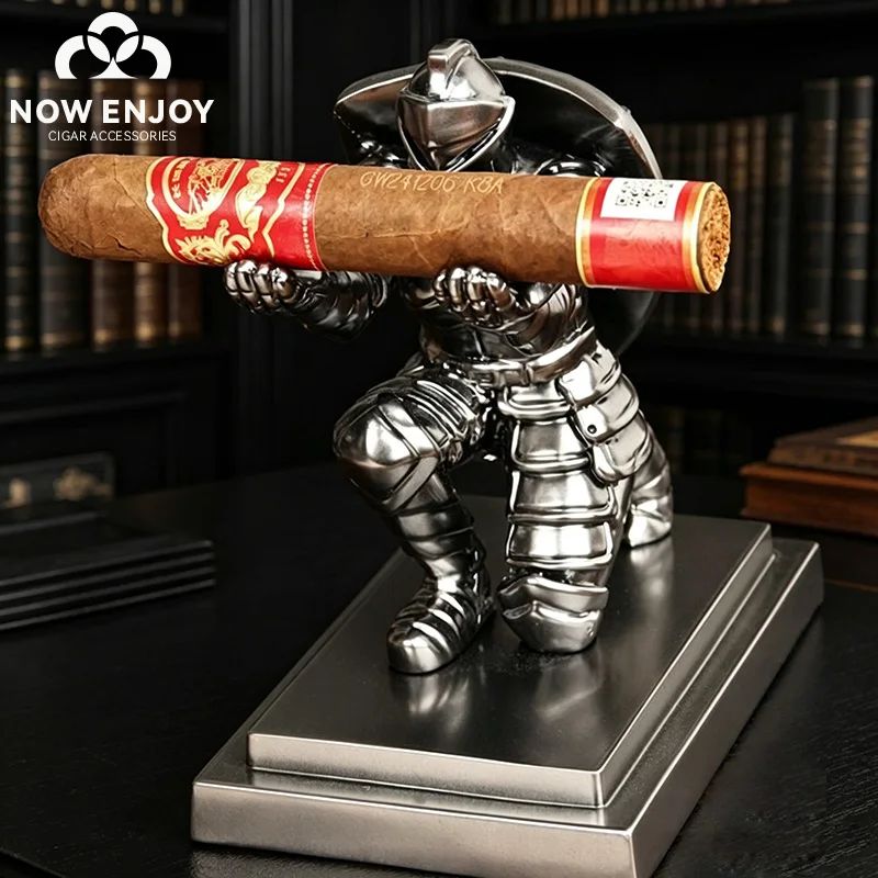 NOW ENJOY Cigar knight Resin material Wake Cigar Ornament Shield-Wielding Knight Cigar Holder Showing Stand Business Gfts
NOW ENJOY Cigar knight Resin material Wake Cigar Ornament Shield-Wielding Knight Cigar Holder Showing Stand Business Gfts