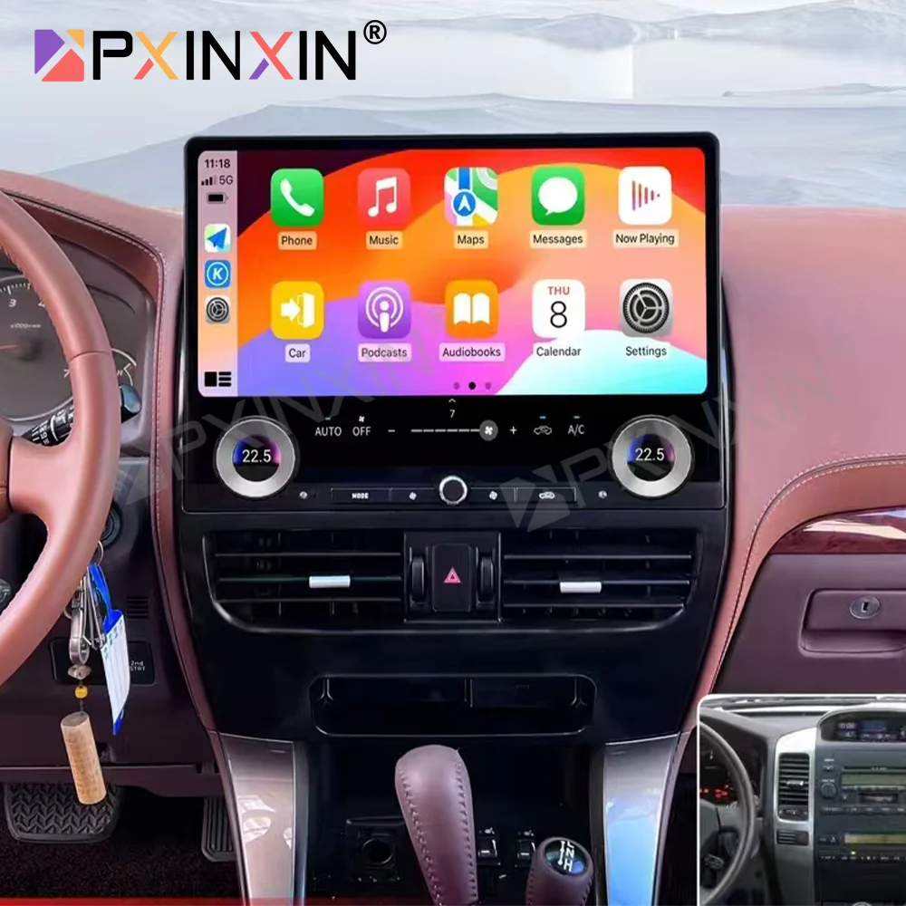 Автомобильный радиоприемник Android 13 для Toyota Land Cruiser Pardo 120 LC120 2002-2009, GPS-навигация 16,8 дюйма, стерео Carplay, головное устройство DSP
Автомобильный радиоприемник Android 13 для Toyota Land Cruiser Pardo 120 LC120 2002-2009, GPS-навигация 16,8 дюйма, стерео Carplay, головное устройство DSP