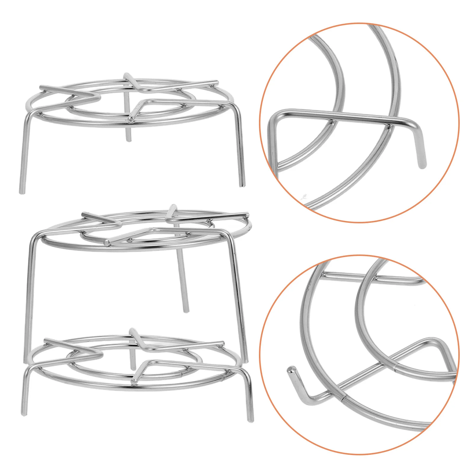 3Pcs Stainless Steel Steaming Rack Set Adjustable Height Steamer Stand for Electric Pressure Cooker Canning Pot Cooking Rack
3Pcs Stainless Steel Steaming Rack Set Adjustable Height Steamer Stand for Electric Pressure Cooker Canning Pot Cooking Rack