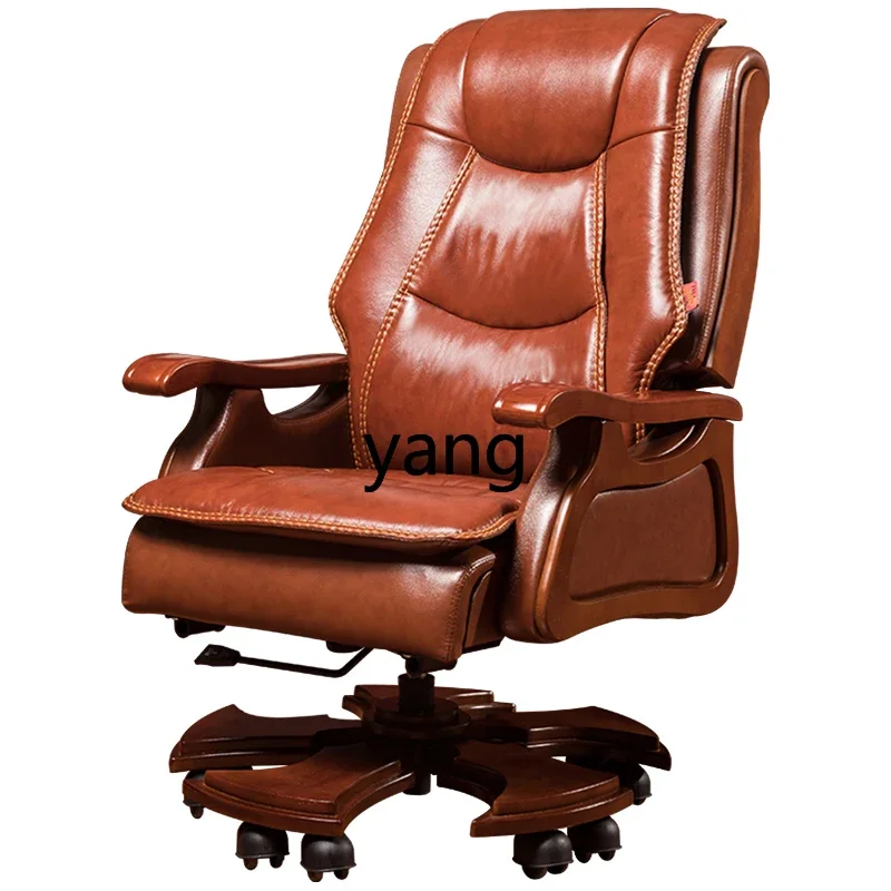 LTT leather boss chair reclining massage back computer chair home office solid wood swivel chair
LTT leather boss chair reclining massage back computer chair home office solid wood swivel chair
