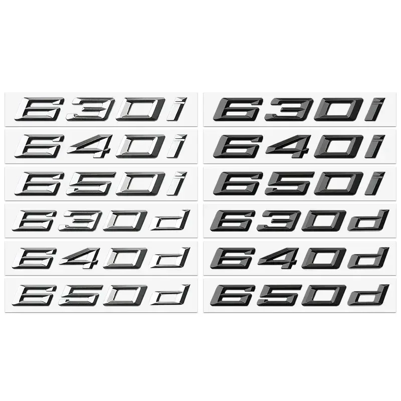 Car Trunk Letters Decal Emblem Sticker For BMW E63 G32 E64 F12 630i 630d 640d 645d 650d 640i 645i 650i Logo Styling Accessories
Car Trunk Letters Decal Emblem Sticker For BMW E63 G32 E64 F12 630i 630d 640d 645d 650d 640i 645i 650i Logo Styling Accessories