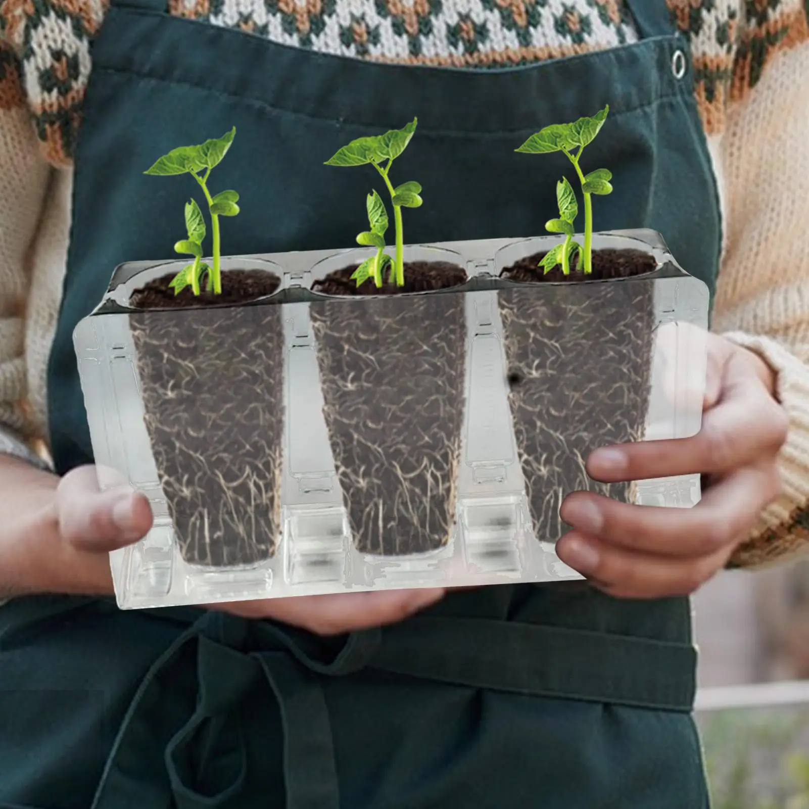 Plant Starter Trays 6-Piece Reusable Self-Draining Seedling Starter Kit Gardening Pot For Indoor Outdoor Garden Yard Backyard
Plant Starter Trays 6-Piece Reusable Self-Draining Seedling Starter Kit Gardening Pot For Indoor Outdoor Garden Yard Backyard