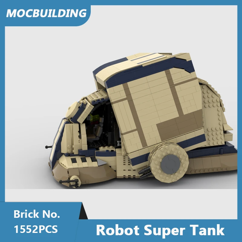 MOC строительные блоки робот супер танк модель DIY сборка кирпичей коллекция дисплей образовательные творческие рождественские игрушки подарки 1552 шт.
MOC строительные блоки робот супер танк модель DIY сборка кирпичей коллекция дисплей образовательные творческие рождественские игрушки подарки 1552 шт.