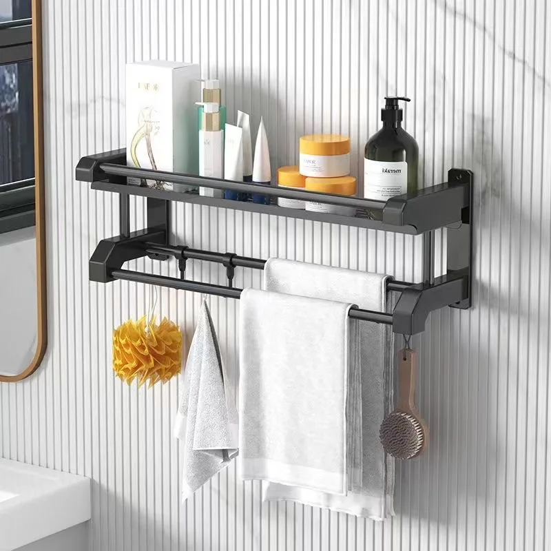 XINCHEN Holder Wall-mounted Black Multifunction Storage Rack Strong Load-bearing Rustproof Kitchen Organizer Bathroom Shelf
XINCHEN Holder Wall-mounted Black Multifunction Storage Rack Strong Load-bearing Rustproof Kitchen Organizer Bathroom Shelf