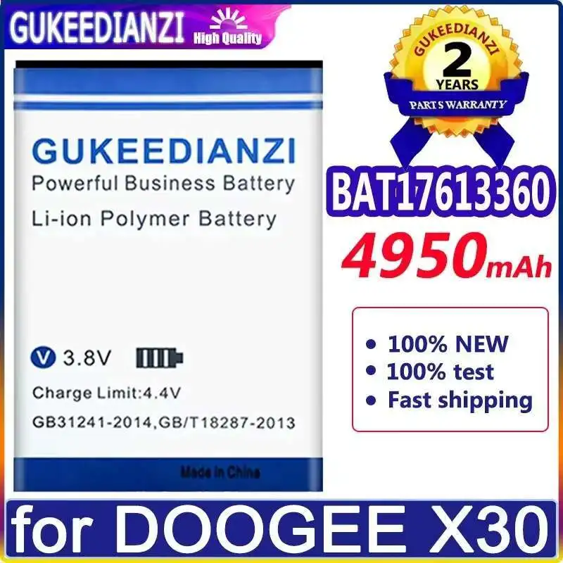 Long-Lasting Performance Premium Replacement Mobile Phone Battery BAT17613360 4950Mah For Doogee X30
Long-Lasting Performance Premium Replacement Mobile Phone Battery BAT17613360 4950Mah For Doogee X30
