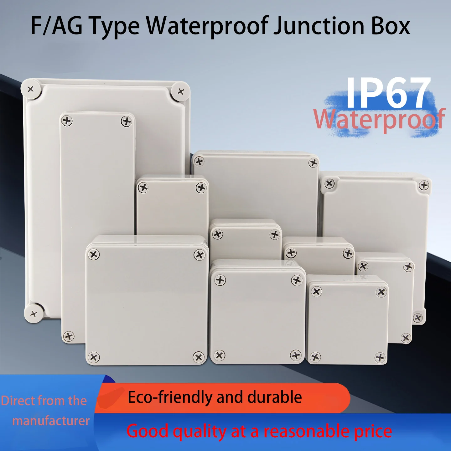 Outdoor Waterproof Enclosure Plastic Box Electronic Project Instrument Case Electrical Project Box Junction Box Housing
Outdoor Waterproof Enclosure Plastic Box Electronic Project Instrument Case Electrical Project Box Junction Box Housing
