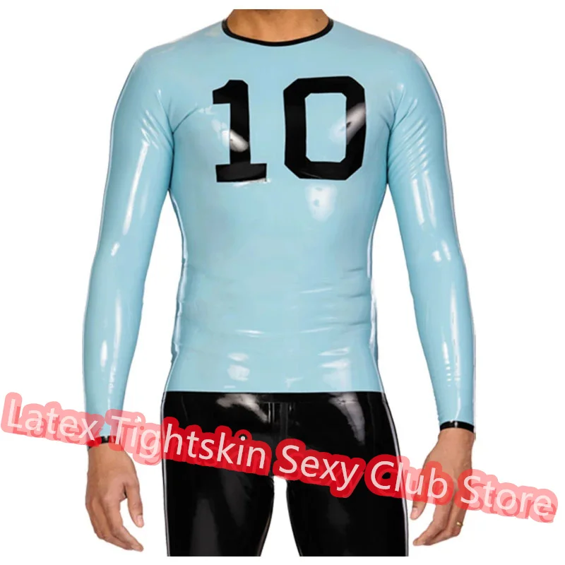 Handmade Men Latex Top T-Shirt Long Sleeves Shirt Man Sexy Tops Rubber Suit Cosplay Costume
Handmade Men Latex Top T-Shirt Long Sleeves Shirt Man Sexy Tops Rubber Suit Cosplay Costume