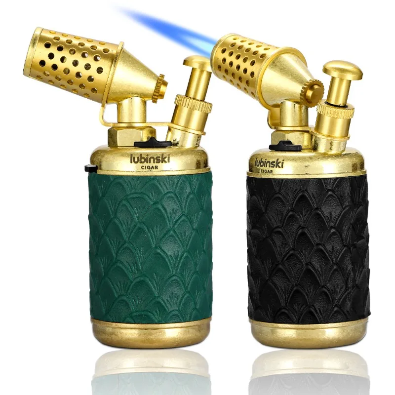 LUBINSKI Cigar Turbo Lighter Zinc Alloy Butane Gas Torch Jet Lighter Cigar Tool Home Desk Lighter with Cigar Punch Men's Gift
LUBINSKI Cigar Turbo Lighter Zinc Alloy Butane Gas Torch Jet Lighter Cigar Tool Home Desk Lighter with Cigar Punch Men's Gift