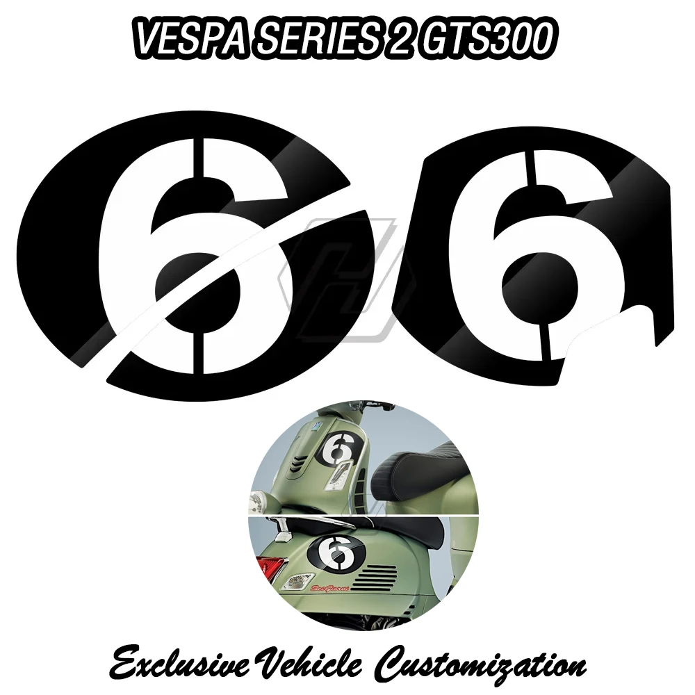 For Vespa Series 2 Sei Giorni GTS300 GTS300ie Super Sports Version Digital "6" Stickers Decoration Kit
For Vespa Series 2 Sei Giorni GTS300 GTS300ie Super Sports Version Digital "6" Stickers Decoration Kit