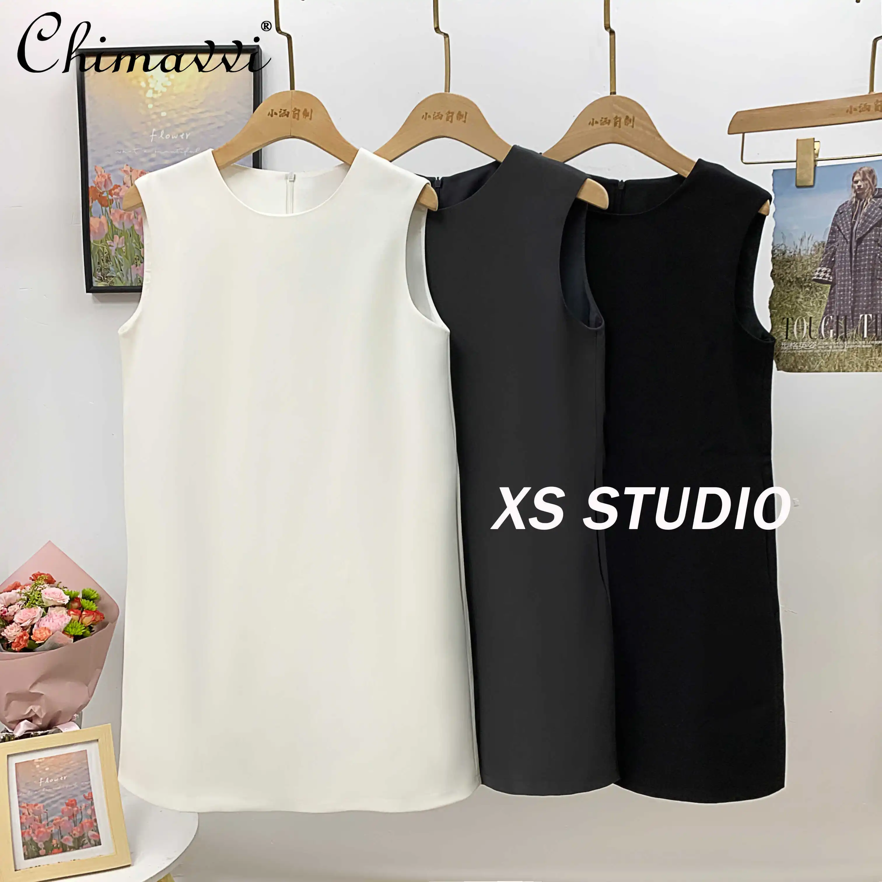 French Suit Vest Dress Women's 2025 Spring and Summer New Korean Fashion Round Neck Thin Commuter Temperament Straight Dress
French Suit Vest Dress Women's 2025 Spring and Summer New Korean Fashion Round Neck Thin Commuter Temperament Straight Dress
