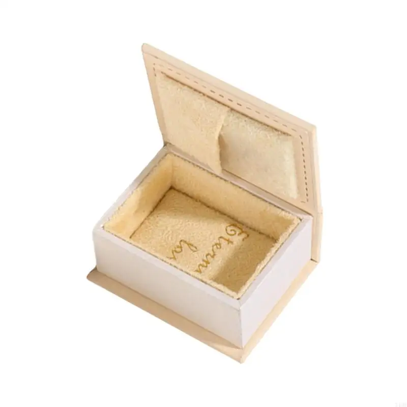T4MD Elegant Styles Book Shaped Like Jewelry Storage Holder with Seal Home Accessory for Rings and Ear Studs
T4MD Elegant Styles Book Shaped Like Jewelry Storage Holder with Seal Home Accessory for Rings and Ear Studs