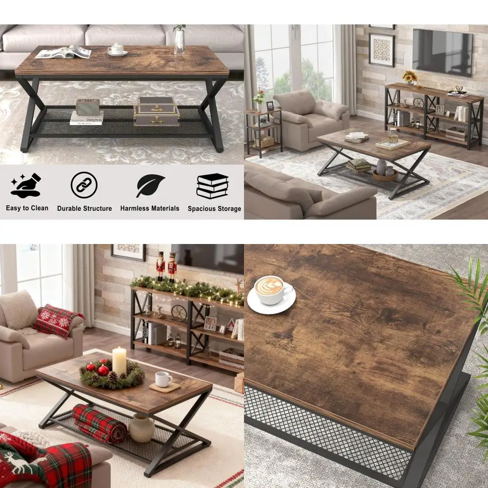 Двухуровневый журнальный столик в деревенском стиле из металла и дерева, полка для хранения, 39 стилей фермерского дома для гостиной, офиса, спальни
Двухуровневый журнальный столик в деревенском стиле из металла и дерева, полка для хранения, 39 стилей фермерского дома для гостиной, офиса, спальни