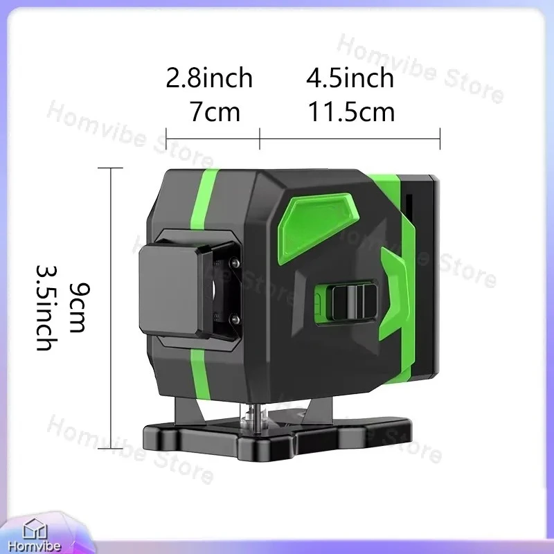 12-Line Green Laser Level with Auto-Leveling 360° Horizontal Vertical Cross Lines Portable Rotary Construction Tool for DIY
12-Line Green Laser Level with Auto-Leveling 360° Horizontal Vertical Cross Lines Portable Rotary Construction Tool for DIY