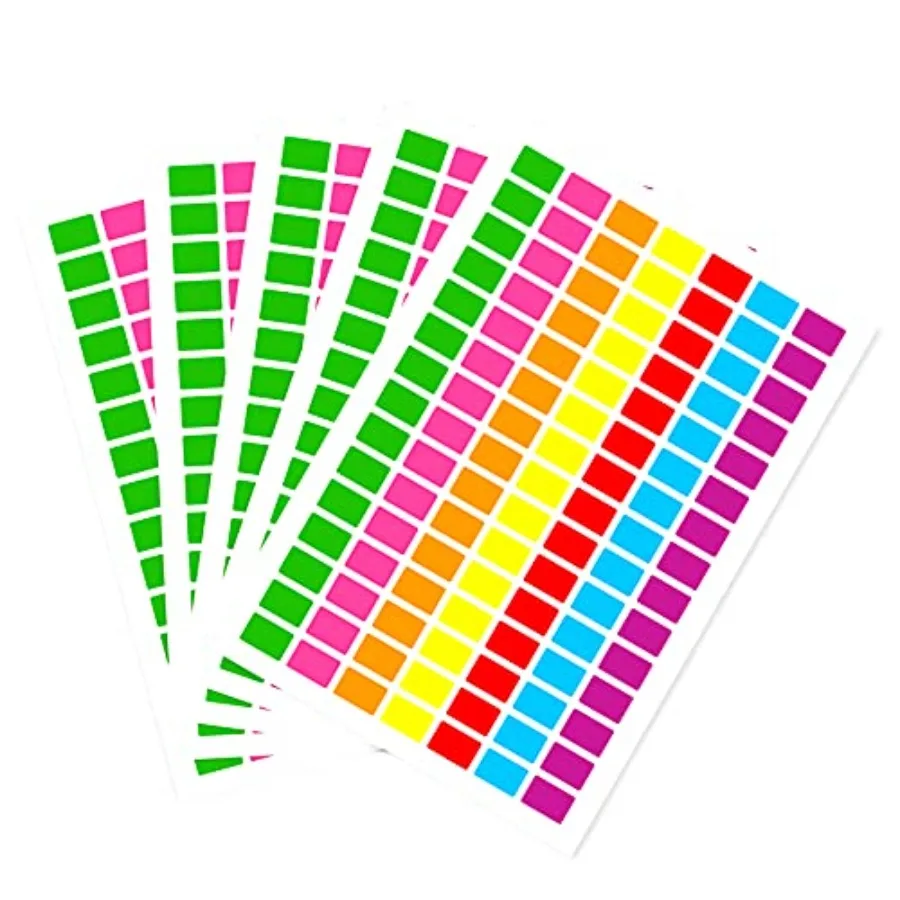 Rectangle Color Coding Labels 3/4 x1/2 Rectangular 7 Multi Bright Colors 1575PCS Price Sticker for File Folder Tabs Garage Sale
Rectangle Color Coding Labels 3/4 x1/2 Rectangular 7 Multi Bright Colors 1575PCS Price Sticker for File Folder Tabs Garage Sale