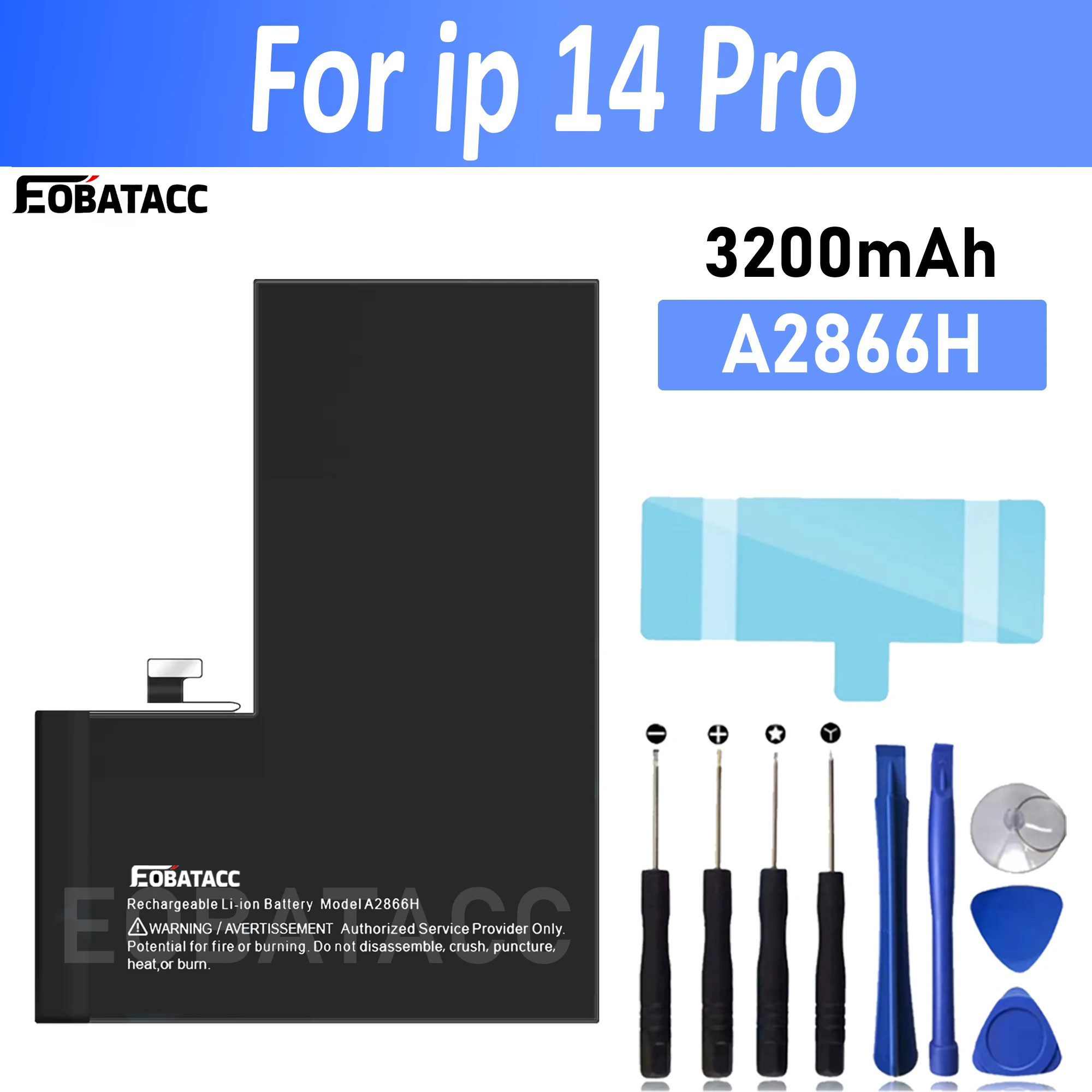 EOBATACC High Quality A2866H Phone Battery For iphone 14 Pro Battery Replacement Batteries
EOBATACC High Quality A2866H Phone Battery For iphone 14 Pro Battery Replacement Batteries