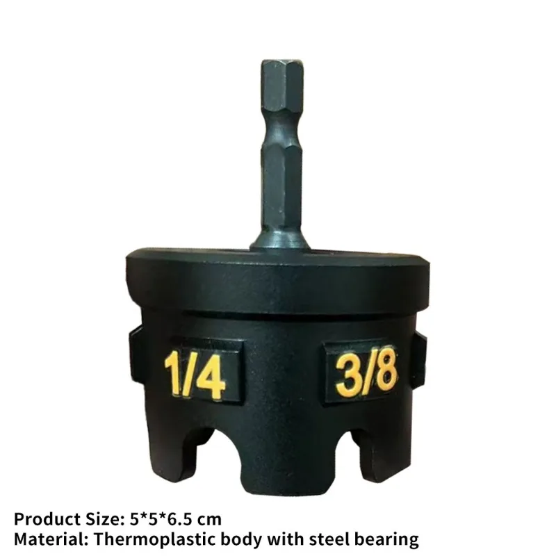 Metal Nut Zipper Drill Attachment for Fast Nut and Bolt Removal, Nut Remover Bolt Extractor Tool for Conduit Racks Socket Wrench