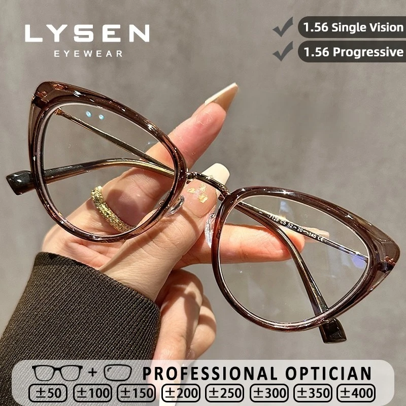 LYSEN New Cat Eye Reading Glasses Women Anti-Reflective Anti Blue Light UV Protection Customization Prescription Optical Glasses
LYSEN New Cat Eye Reading Glasses Women Anti-Reflective Anti Blue Light UV Protection Customization Prescription Optical Glasses