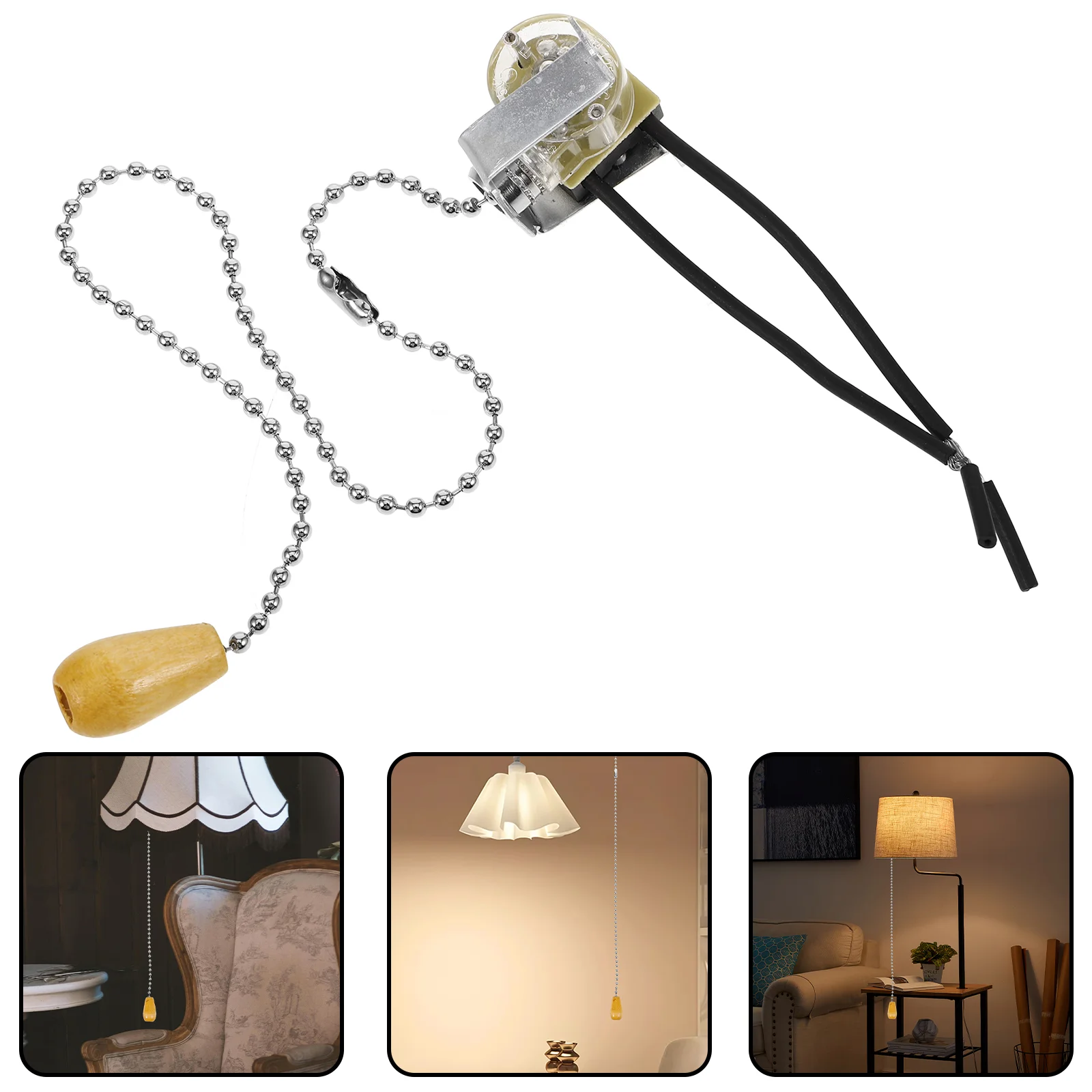 Lighting Accessories Bathroom Switch Pull Cord Part for Lamp Bulb Replacement Silent Chain Fixture
Lighting Accessories Bathroom Switch Pull Cord Part for Lamp Bulb Replacement Silent Chain Fixture