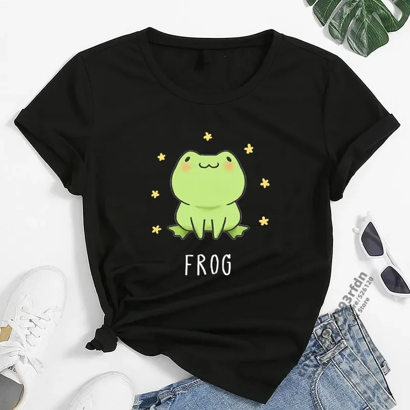 Cartoon Frog Print T Shirts Women Summer Short Sleeve Loose Anime T-shirt Female Harajuku O Neck Streetwear Kawaii Anime Tshirt
Cartoon Frog Print T Shirts Women Summer Short Sleeve Loose Anime T-shirt Female Harajuku O Neck Streetwear Kawaii Anime Tshirt