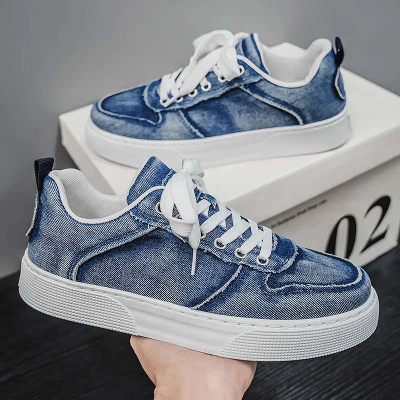 Retro Men Canvas Shoes Denim Men Casual Shoes Fashion Comfortable Sneakers Outdoors Versatile Classic Board Shoes Big Size 39-48
Retro Men Canvas Shoes Denim Men Casual Shoes Fashion Comfortable Sneakers Outdoors Versatile Classic Board Shoes Big Size 39-48